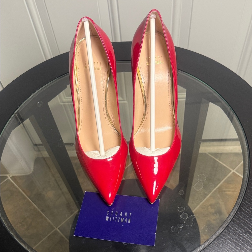 Stuart Weitzman Vibrant Red Heels